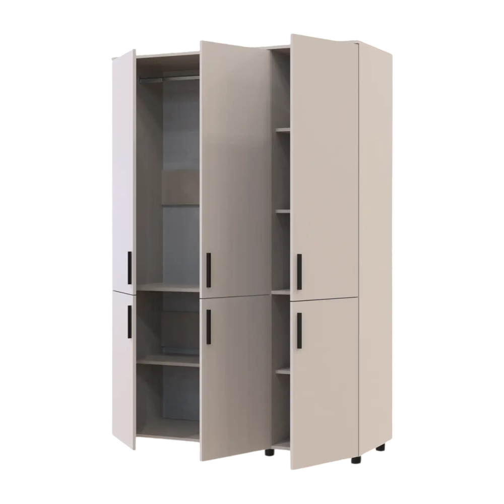 Шафа для одягу Doros Торн Кашемір 3 ДСП (штанга) 135х51.6х200 (DRS-012059) Львів - фото 7