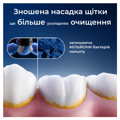 Насадка для зубной щетки Oral-B iO Ultimate Clean Black 4ct (8700216199483) Винница - изображение 9