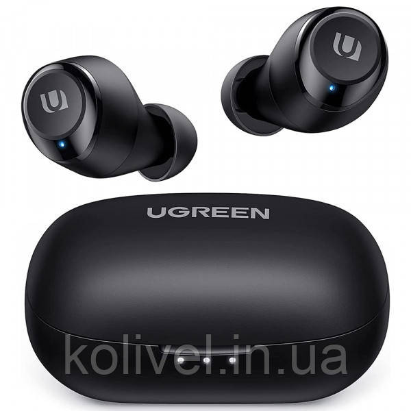 Навушники з мікрофоном UGREEN HiTune True Wireless Stereo Earbuds aptX™ (WS100) Чорні (80606) Київ - фото 1