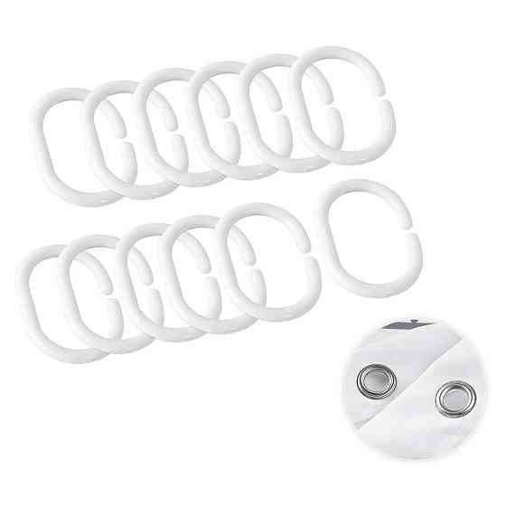 Шторка для ванны из полиэстера водонепроницаемая с кольцами Bathlux 180x180 см , занавеска для ванной комнаты Каменец-Подольский