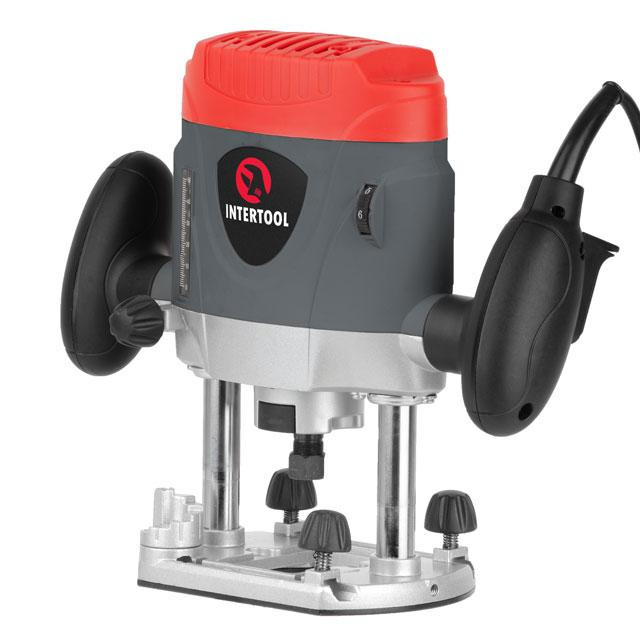 Фрезер, 1,2 кВт, 8000-28000 об/хв, цанга 6-8 мм, макс. глибина 52 мм INTERTOOL DT-0950 Киев - изображение 2