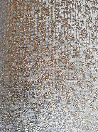 Обои Marburg Tango 58849 лофт геометрия маленькие квадраты золотистые на коричневом 10.05 х 0.70 м. Киев