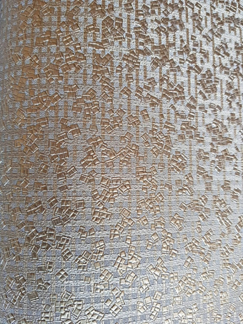 Шпалери Marburg Tango 58849 лофт геометрія маленькі квадрати золотисті на коричневому 10.05 х 0.70 м. Київ - фото 2