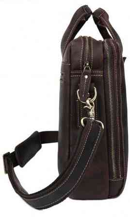 Сумка Vintage 14567 из винтажной кожи Коричневая Киев