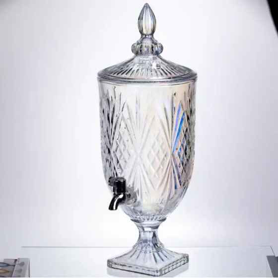 Лимонадниця Crystal Trinity 5 літрів із краном для мохіто-сока напоїв HP-19-303 Коломия