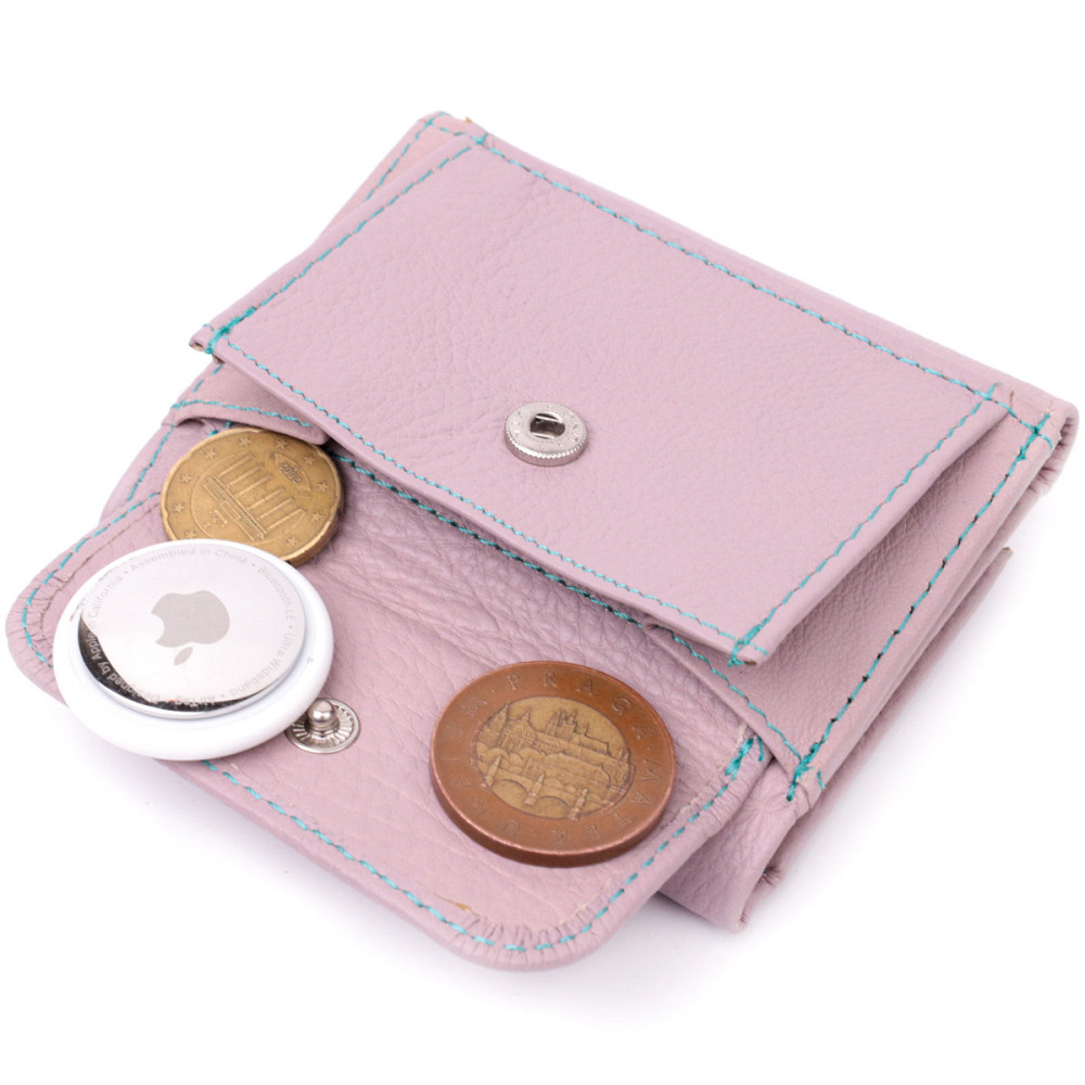 Компактный женский кошелек из натуральной кожи Бежевый (ST Leather) Киев - изображение 1