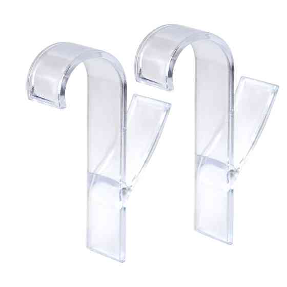 Крючок для полотенцесушителя прозрачный, комплект 2 шт. Киев
