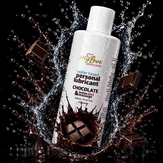 2в1 лубрикант та масажний гель - MyLove Aroma Series Intim&Massage Chocolate, 300 мл Sex Aura Київ