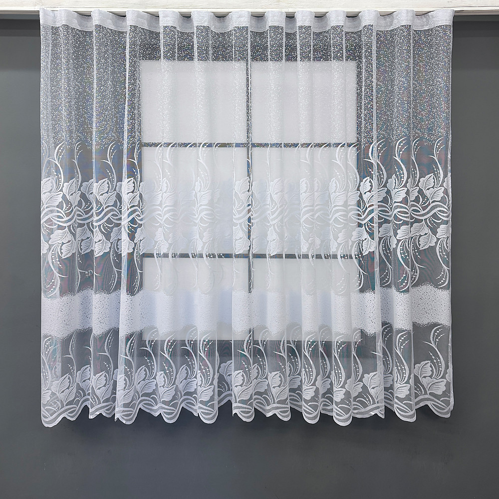 Тюль VR-Textil 1526т Жаккард Белый 250х160 см (42-0417) Киев - изображение 1