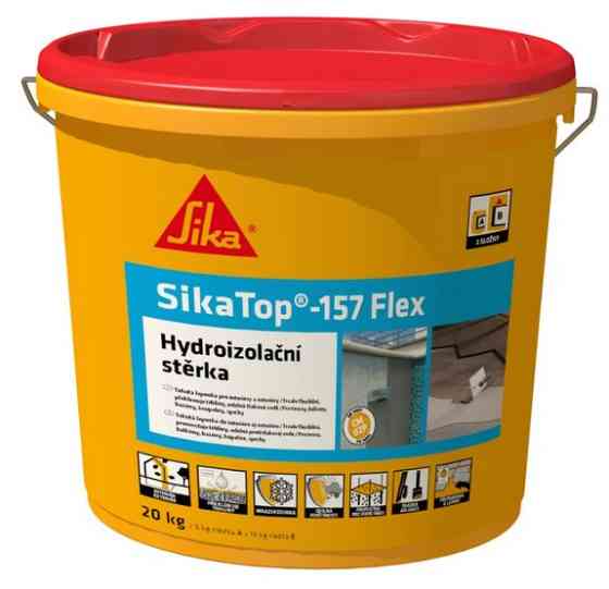 Двокомпонентна гідроізоляція SikaTop-157 Flex (AB) 20 кг Київ