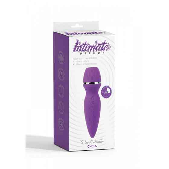 Вакуммный стимулятор клитора с вибрацией Chisa Intimate Melody, фиолетовый Sex Aura Киев