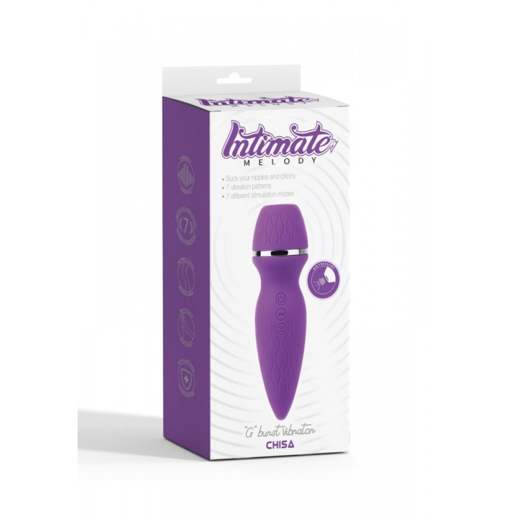 Вакуммный стимулятор клитора с вибрацией Chisa Intimate Melody, фиолетовый Sex Aura Киев - изображение 4