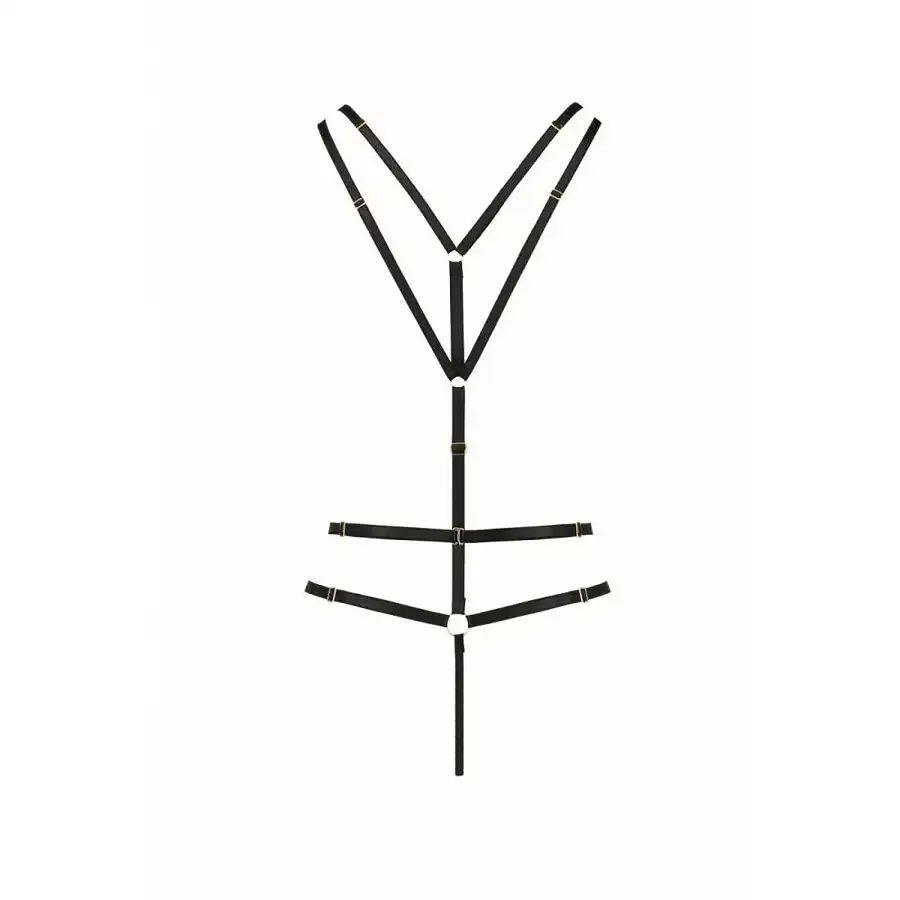 Відкритий боді зі стреп Passion Exclusive MEGGY L/XL, black Львів - фото 6