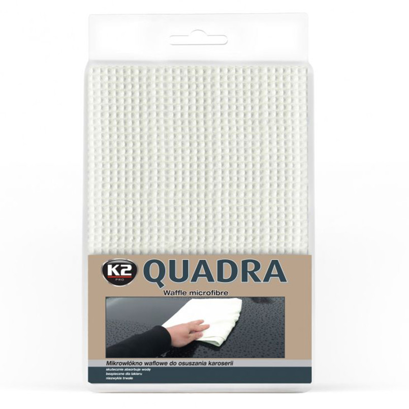 Полотенце трикотажное K2 Pro Quadra Waffle Microfibre из вафельной микрофибры 60x90см Львов - изображение 1
