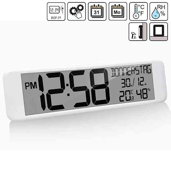 Часы настенные Technoline WS8120 White (WS8120) Винница