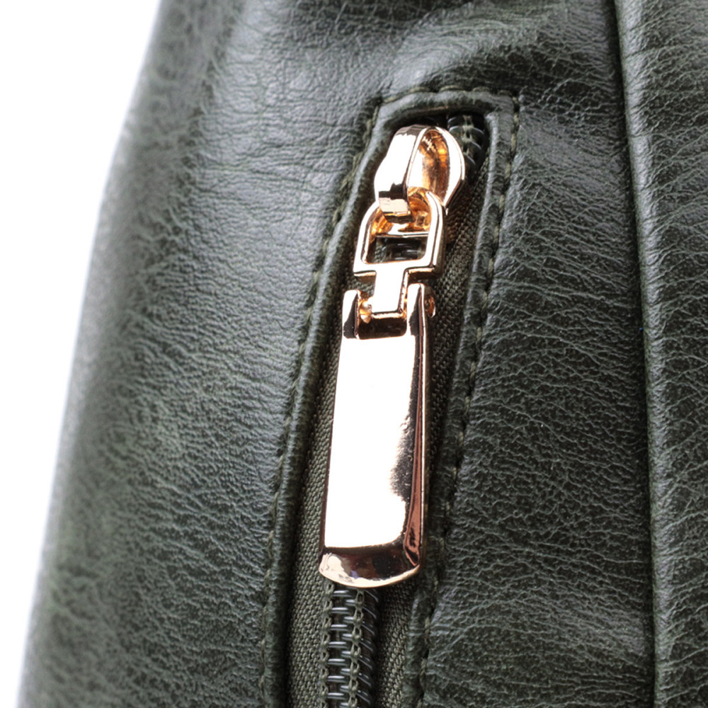 Стильна слінг сумка для жінок з екошкіри Vintage 22745 Зелений Київ - фото 5