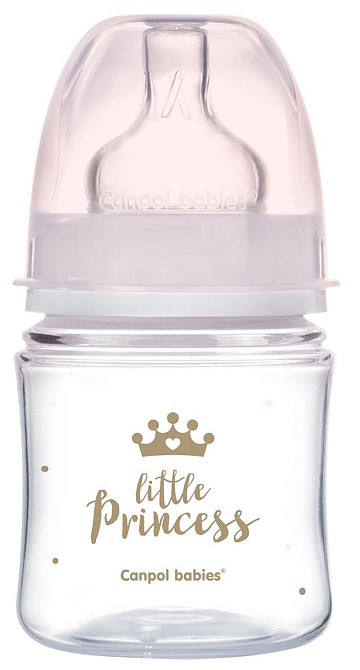 Детская бутылочка антиколиковая для кормления новорожденных 120 мл EasyStart Royal Baby Canpol babies розовый Кривой Рог - изображение 1