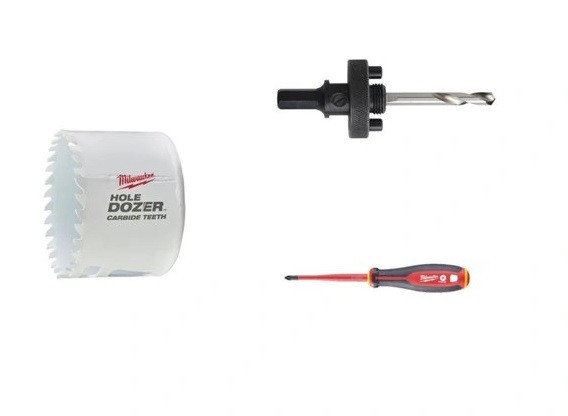 Набір електрика 3пр., (HOLEDOZER CARBIDE 68мм, тримач, викрутка VDE Ph 2х100) Одесса - изображение 1