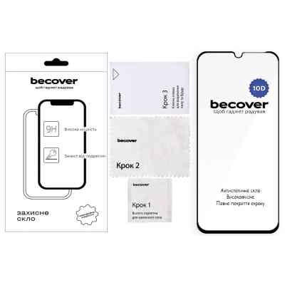 Стекло защитное BeCover 10D Xiaomi Redmi 15C 4G/5G Black (713908) Винница