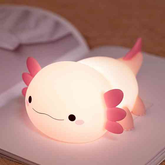 Світильник Акумуляторний Axolotl Нічник Бездротовий Силіконовий Аксолотль Київ