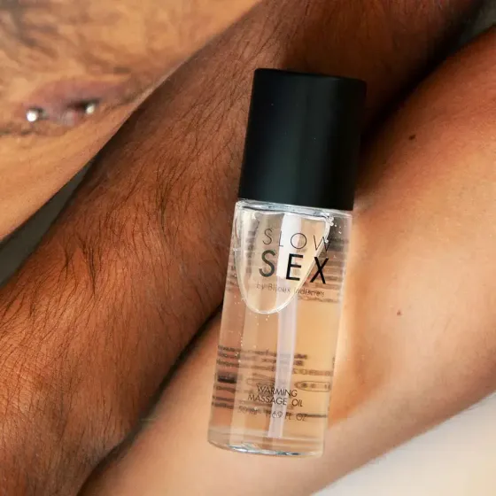Розігрівальна їстівна масажна олія Bijoux Indiscrets Slow Sex Warming massage oil Львов