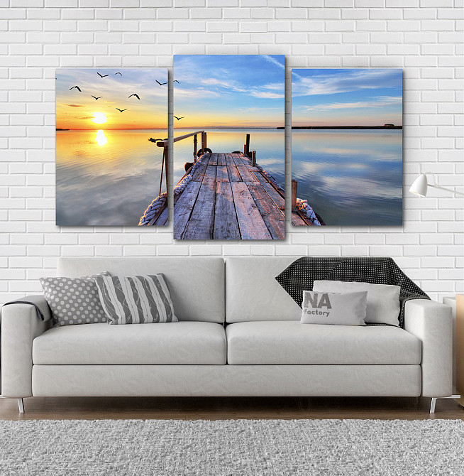 Модульна картина Природа Міст Art-77_3 Київ - фото 2