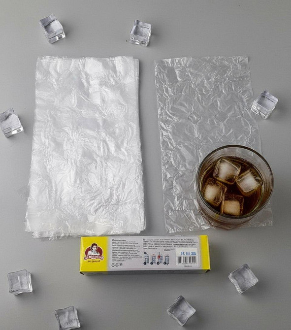 Пакети для приготування льоду (180 шт.) коробка Помічниця (1 пачка) Харків - фото 4