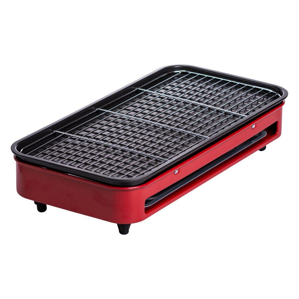 Настільний електричний гриль червоний Sokany 1500 Вт Київ - фото 9