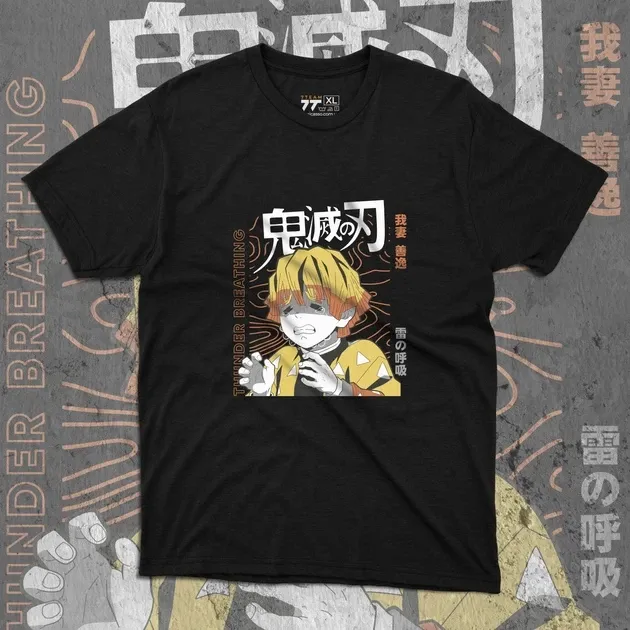 Футболка для підлітка хлопчика з принтом Клинок, рассекающий демонов Зеніцу Розмір 160 Anime10396 Дніпро - фото 1