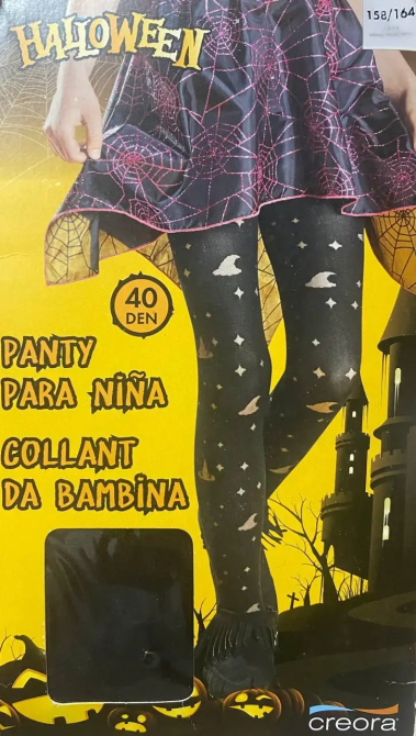 Дитячі колготки Капелюшки відьм на Хелловін 40 den 158-164 на 12-14 років чорний Київ - фото 2