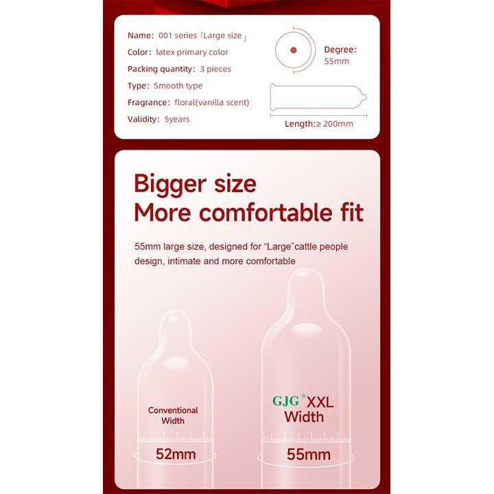 Презервативи "GJG XXL Extra large" - 3шт Вінниця - фото 6