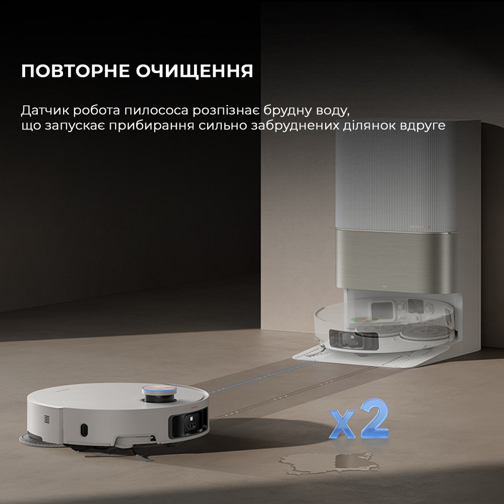 Робот-пилосос Dreame X50 Ultra Complete White (RLX85CE-4-WH) ( white ) Харків - фото 19