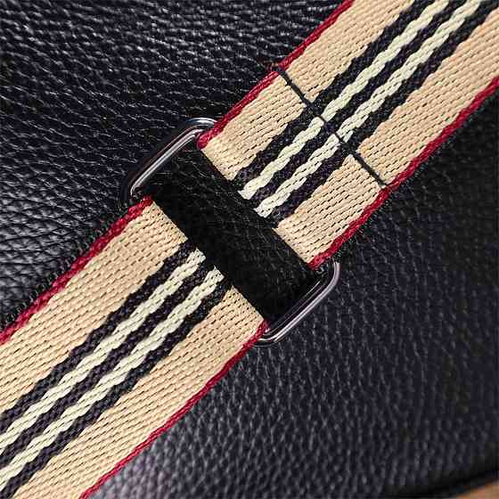 Напівкругла сумка через плече з натуральної шкіри 22079 Vintage Чорна Київ