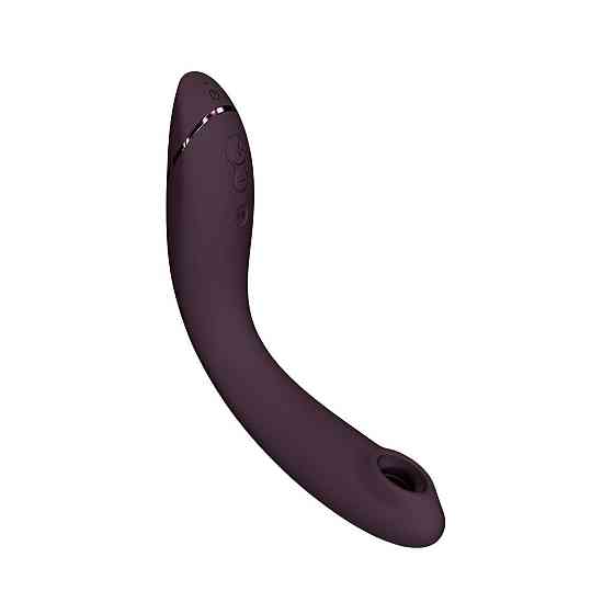 Вакуумный стимулятор для точки G и клитора с вибрацией Womanizer OG Aubergine, 12 уровней, 3 режима Sex Aura Киев