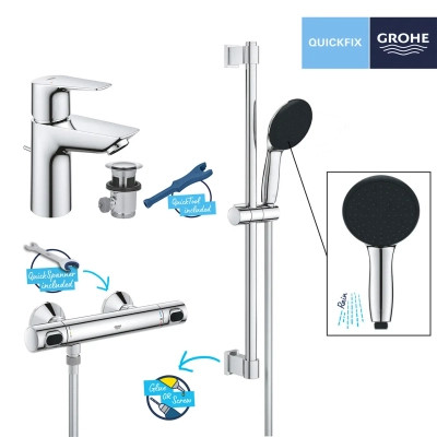 Змішувач Grohe QuickFix QuickFix Precision Flow&amp;Start Edge (UA202503TS) Вінниця - фото 3
