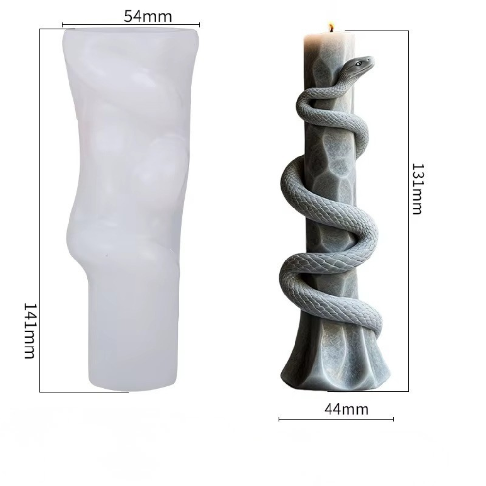 Силіконова форма для виготовлення свічки, молд для свічок з соєвого, бджолиного воску і парафіну 54 х 141 мм Кам'янець-Подільський - фото 3