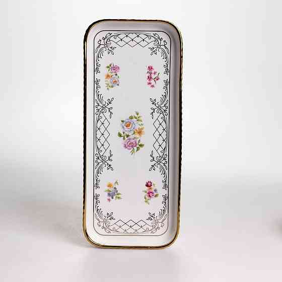 Столовий набір посуду тарілок і чашок 32 предмети на 6 персон «Золотий Кант» порцеляновий TH-32 Коломыя