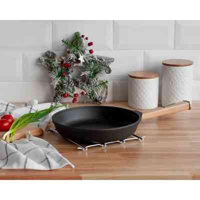 Сковорода Brizoll Optima чавунна з ручкою 220х40 мм (O2240-P) Винница