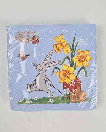 Пасхальная бумажная двухслойная салфетка (ЗЗхЗЗ, 16шт)  La Fleur 