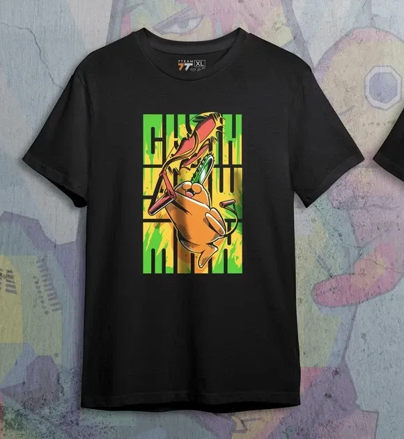 Футболка мужская с принтом Человек Бензопила Почита Размер 48 Anime0003 Днепр - изображение 1