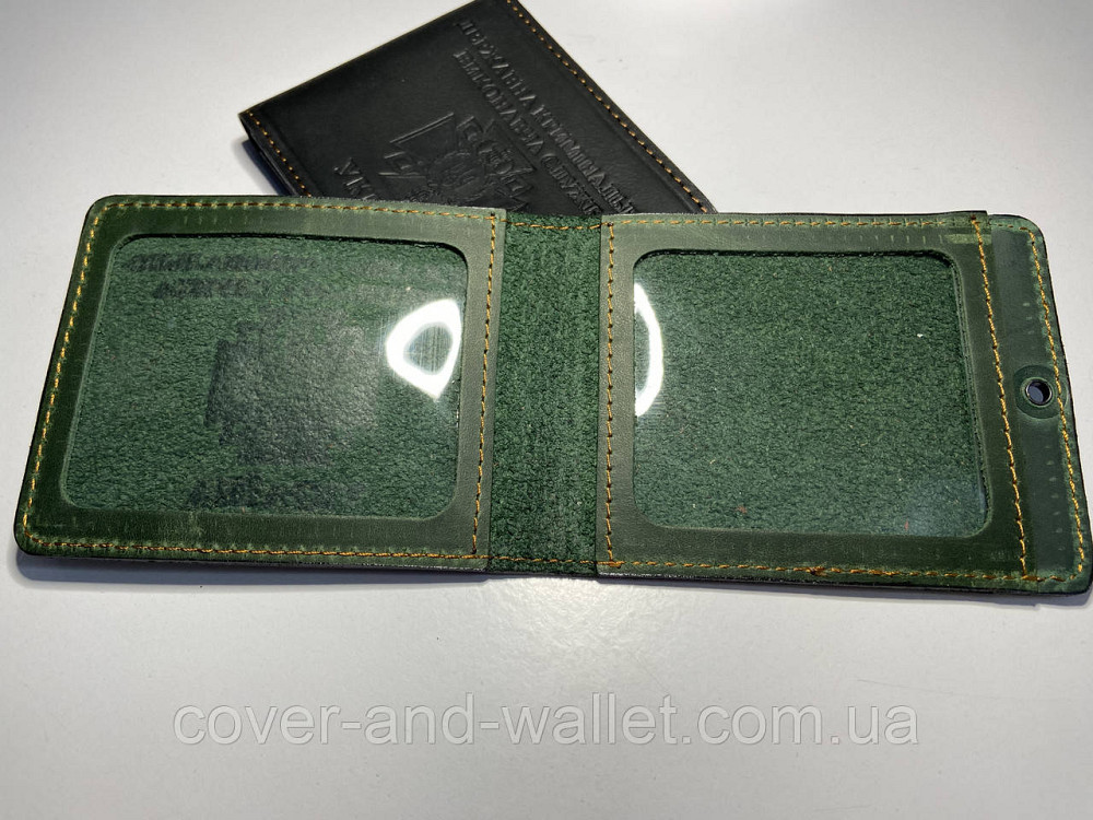 Обложка для удостоверения Государственная уголовно исполнительная служба (на книжку) Коричневий Київ - фото 3