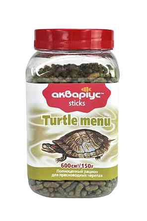 Корм для черепах Turtle Menu (Туртл Меню) палочки 150 г, Аквариус Винница