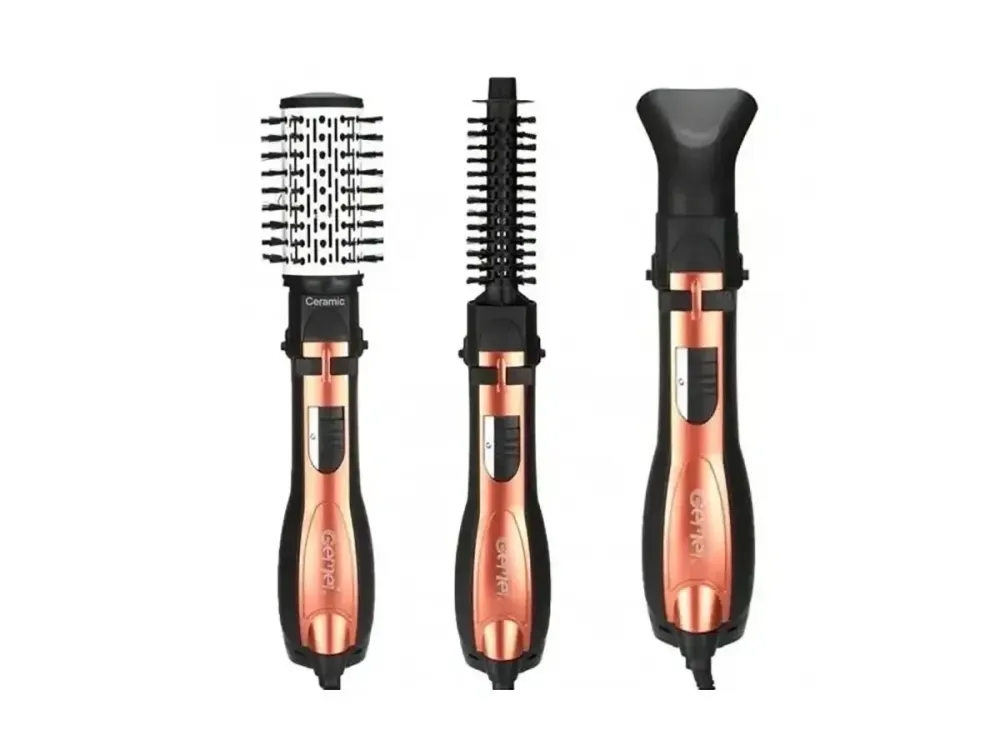 Фен-щітка для волосся з щіткою, що обертається, 3 в 1 1000Вт Gemei GM-4828 Одеса - фото 8