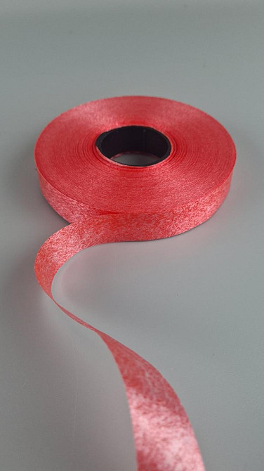 Стрічка поліпропіленова для повітряних куль і подарунків 2 см х 100 ярдів червона (1 пачка) Харків - фото 1