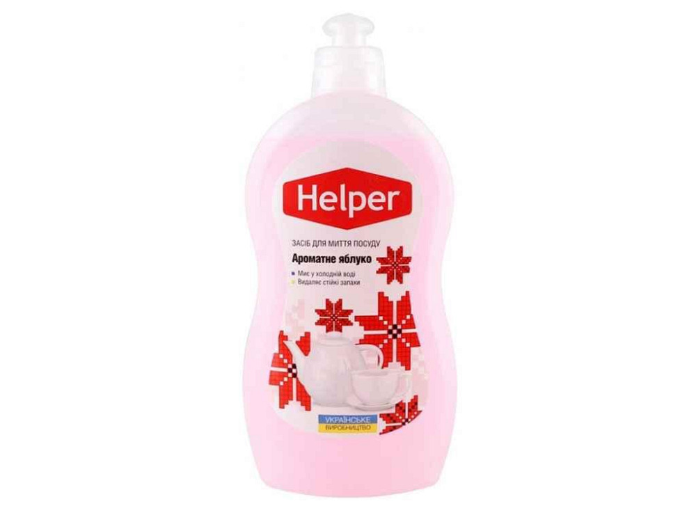 Засіб для миття посуду 495мл Ароматне яблуко ТМ HELPER   Solmir Київ - фото 1