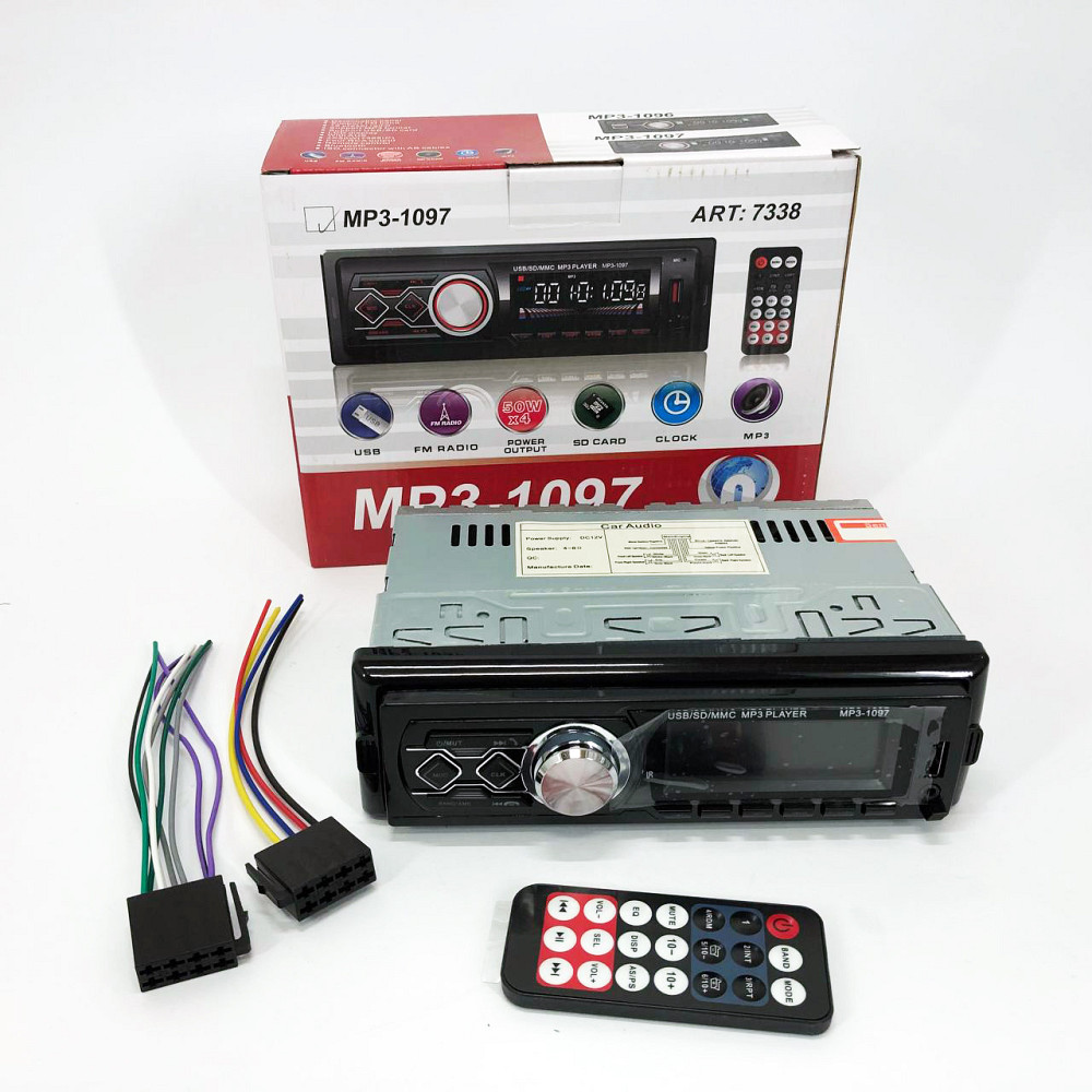 Однодінова магнітола MP3-1097 BT ISO, Автомагнітофон 1 din, Автомагнітофон 1din, Незнімні автомагнітоли YP-30 Львів - фото 14