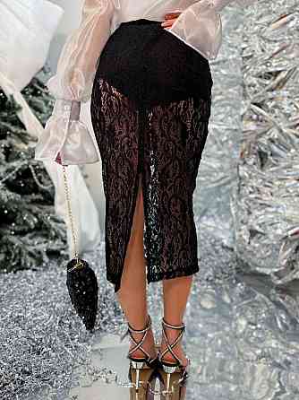 Женская изысканная юбка-карандаш из нежного гипюра 46/48 Одесса