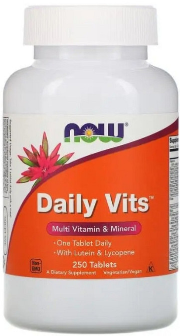 Мультивітаміни та мінерали Now Foods Daily Vits 250 таб Київ - фото 1