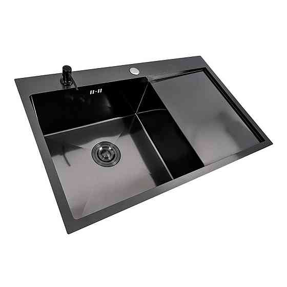 CM 78*50 L DÉCOR Мийка PVD чорна Valeso Handmade (3.0/0.8) Коломия