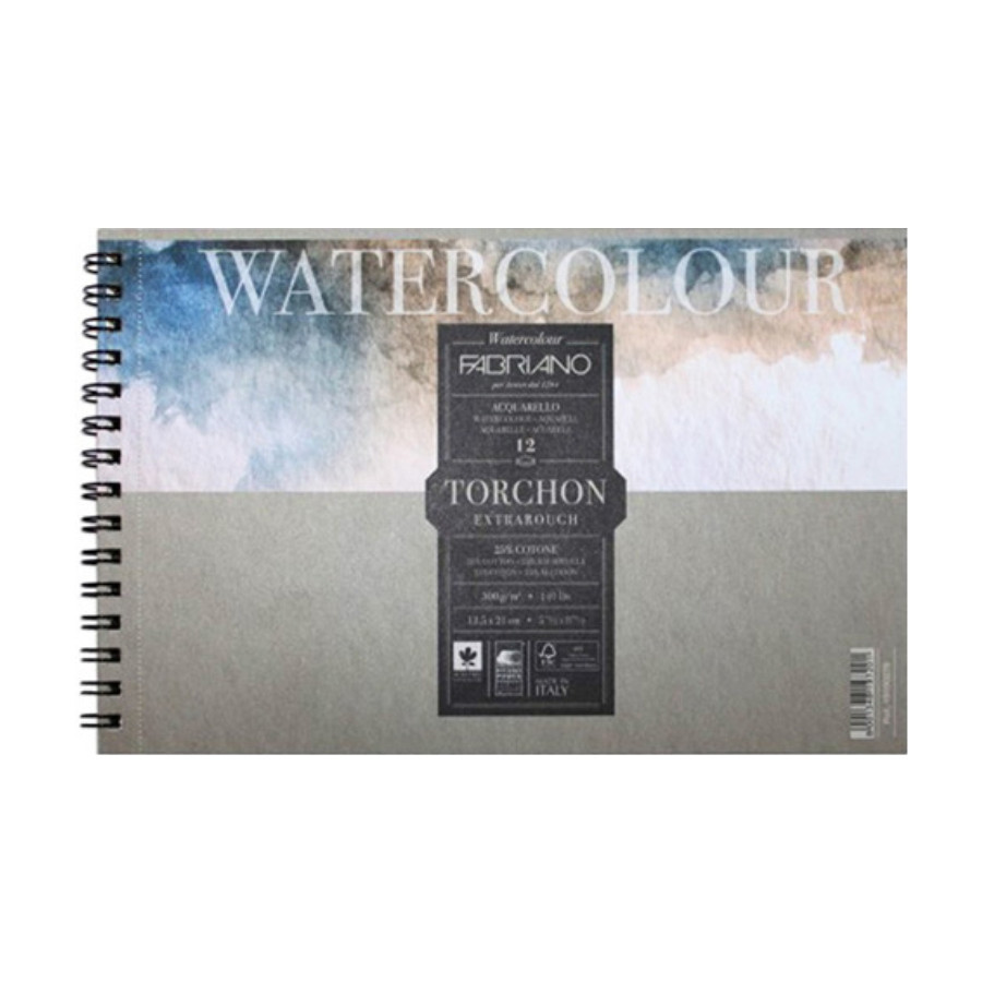 Альбом для акварели на спирали Watercolor Studio A4 (21х29 7см) 300г/м2 12л бршон Fabriano Киев - изображение 1